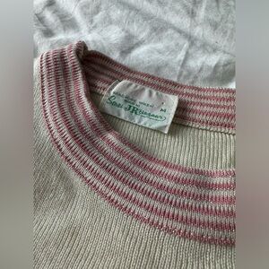 Vintage Sears Ivory + Pink Knit Tank